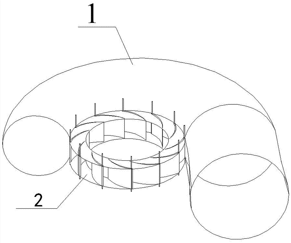 Fish benefiting type axial-flow water turbine