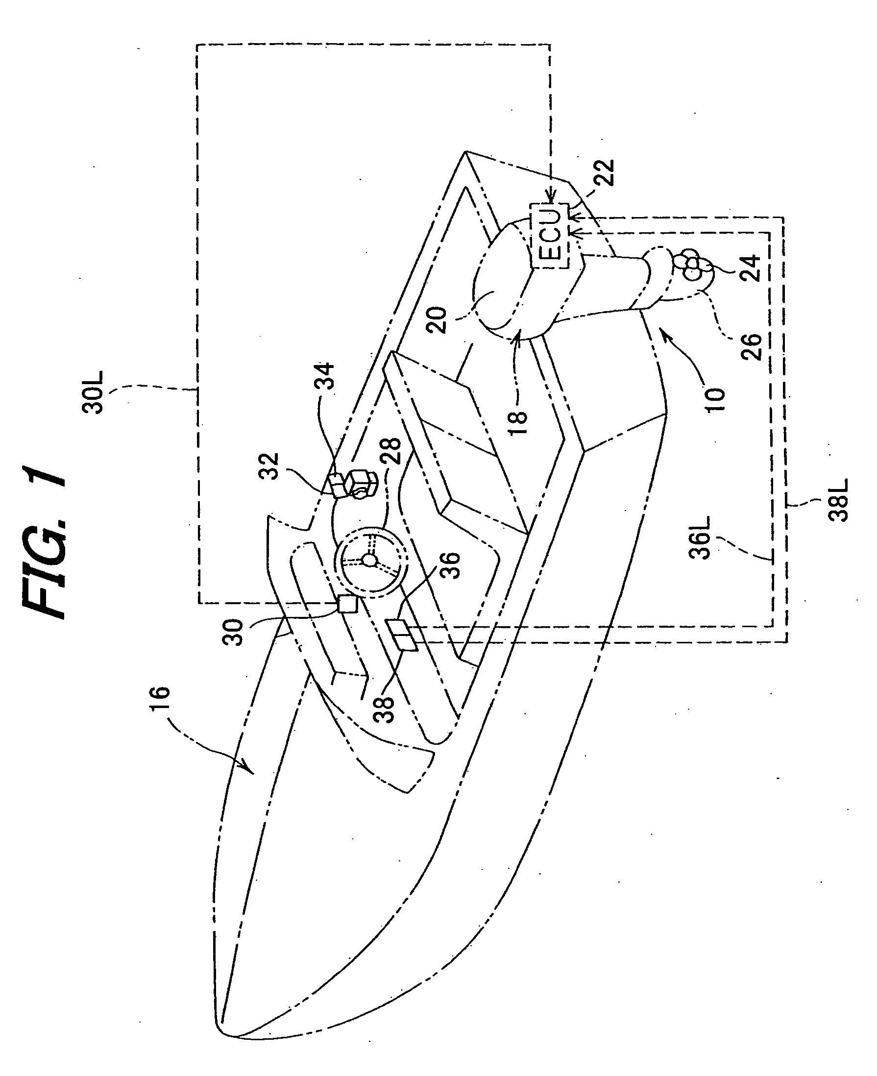 Outboard motor steering control system