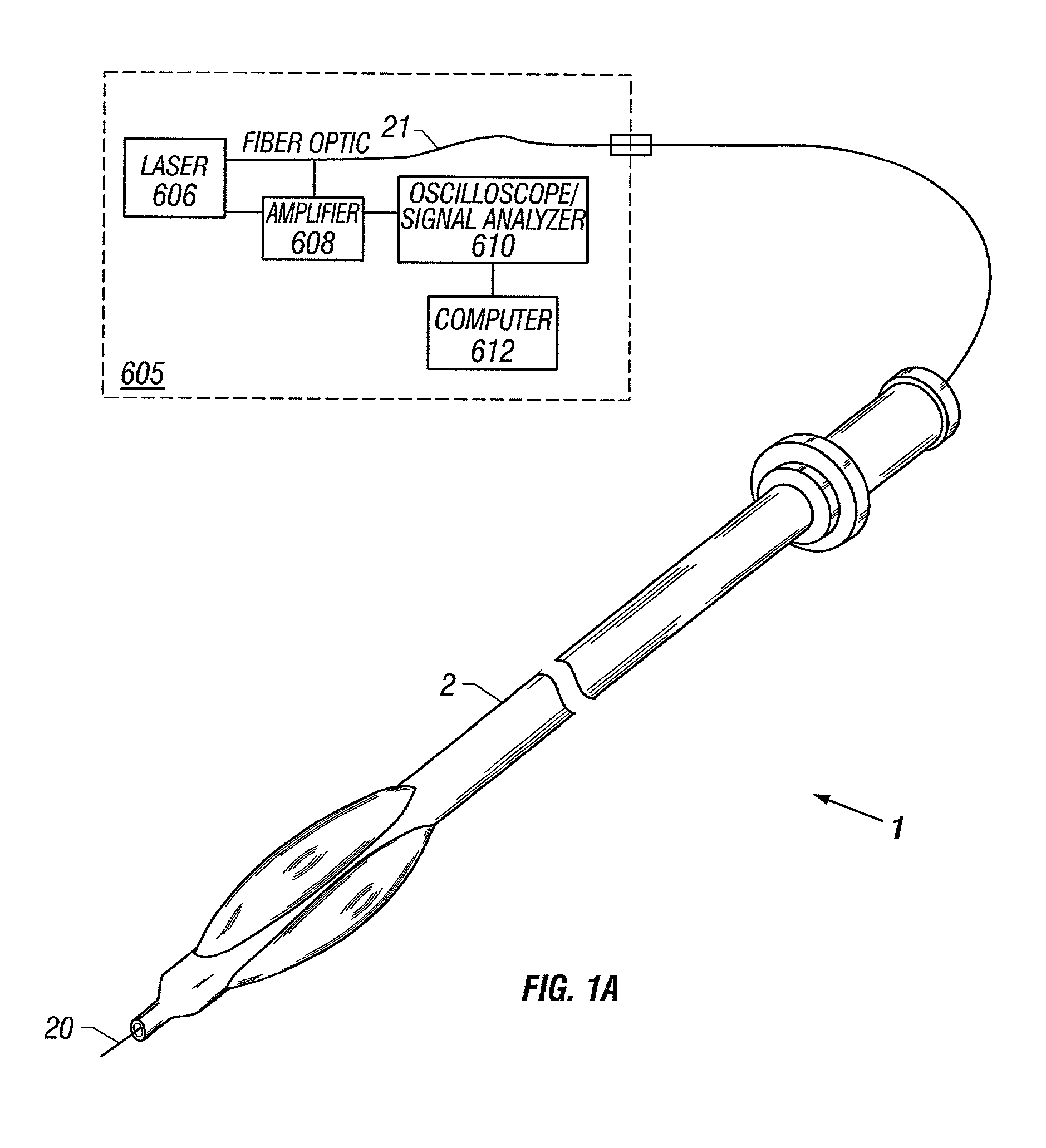Catheter with optical fiber sensor