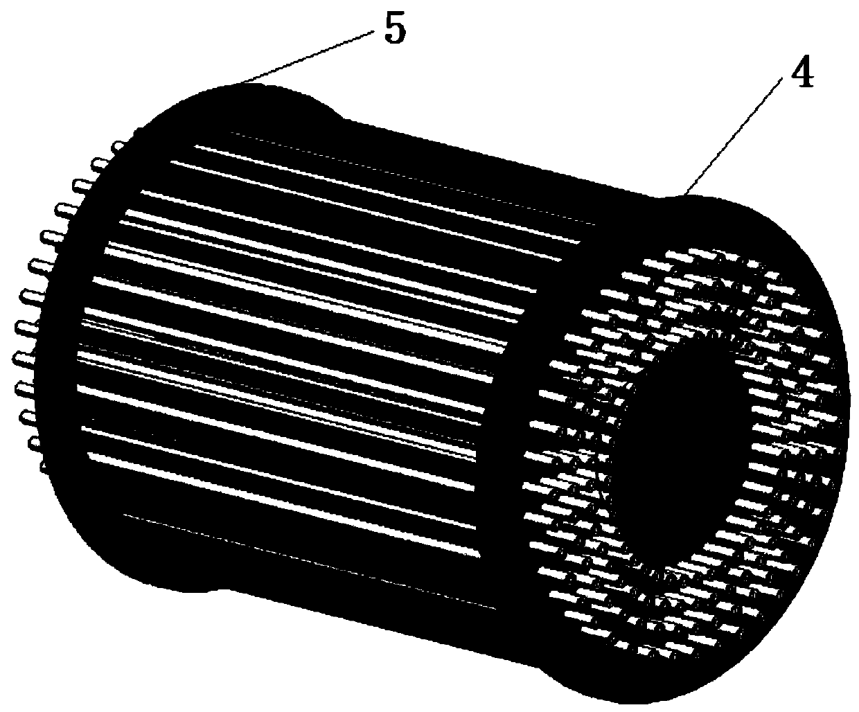 Heat exchanger with defrosting device