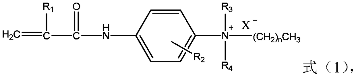 Cationic monomer for zwitterionic copolymer, preparation method thereof, zwitterionic copolymer, preparation method and application thereof