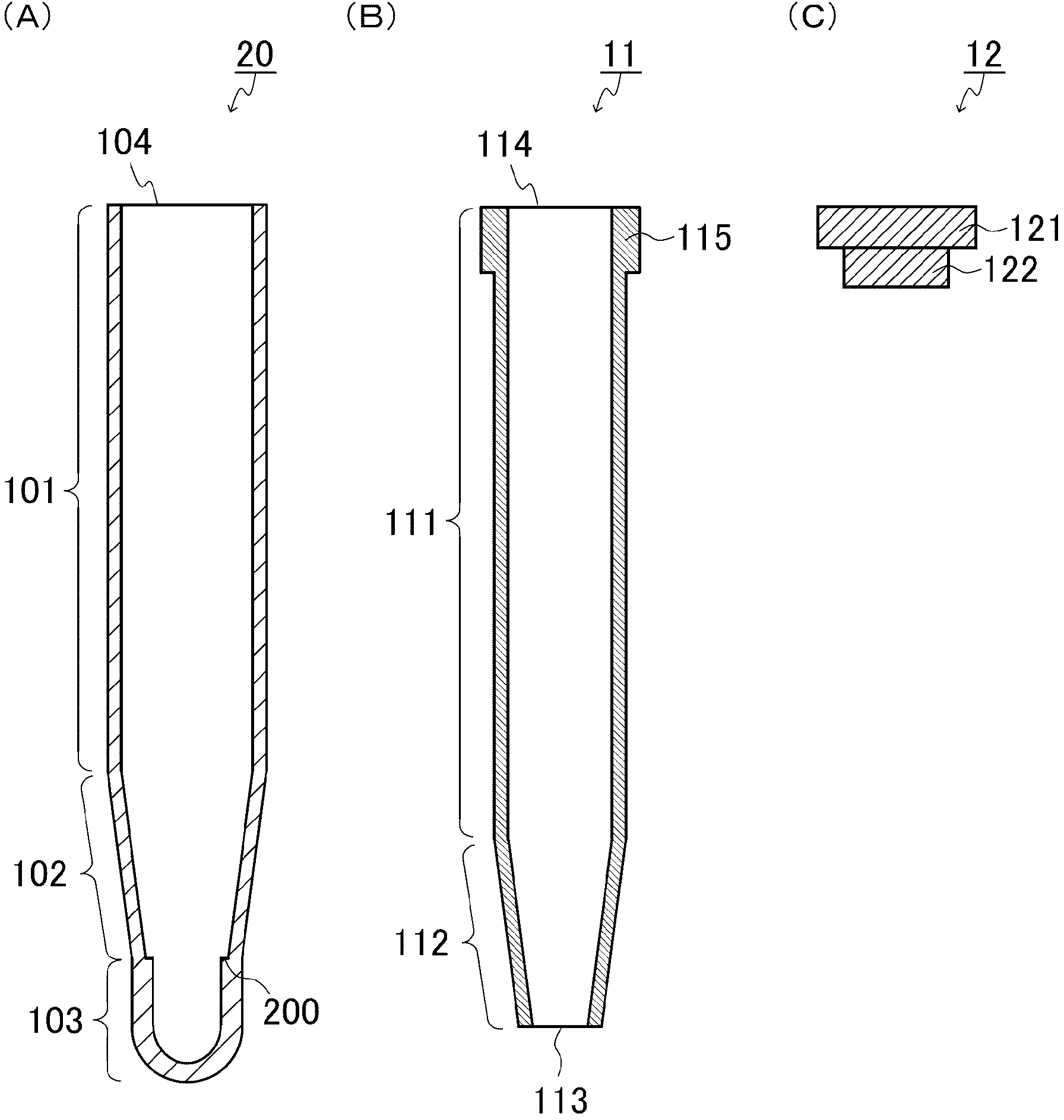 Separation container and separation method