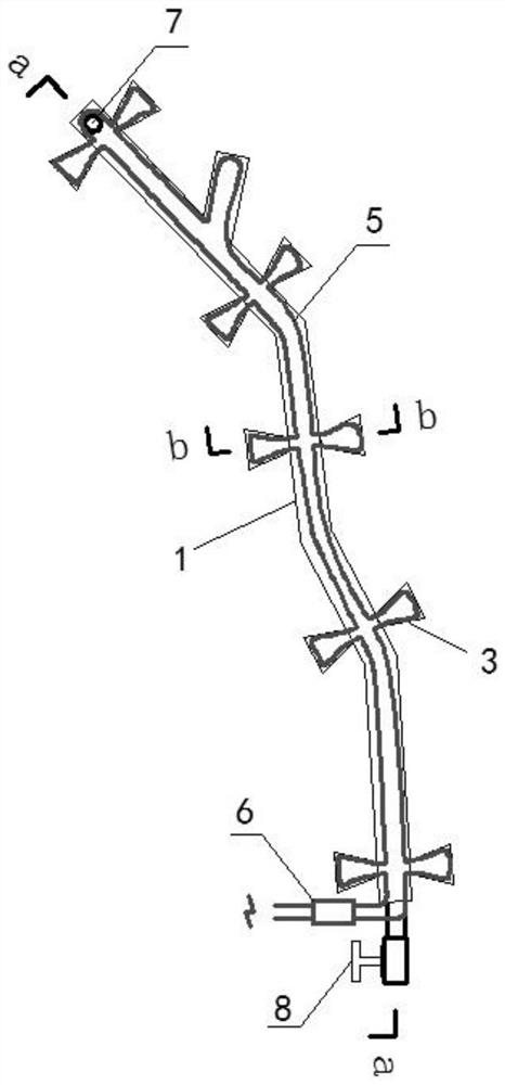 Method for permanently repairing tunnel lining crack by using UHPC material