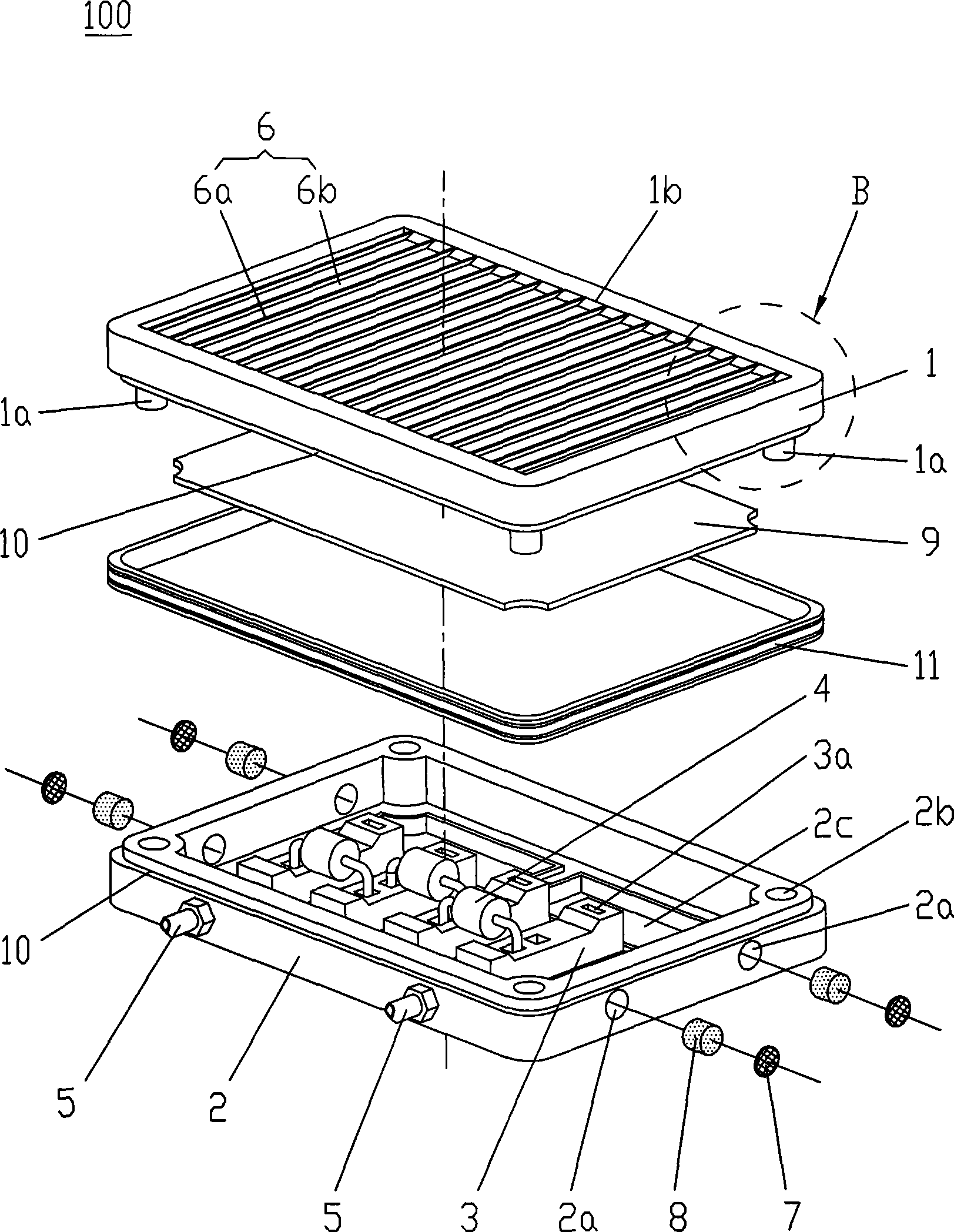 Wiring box for solar photovoltaic power generation system