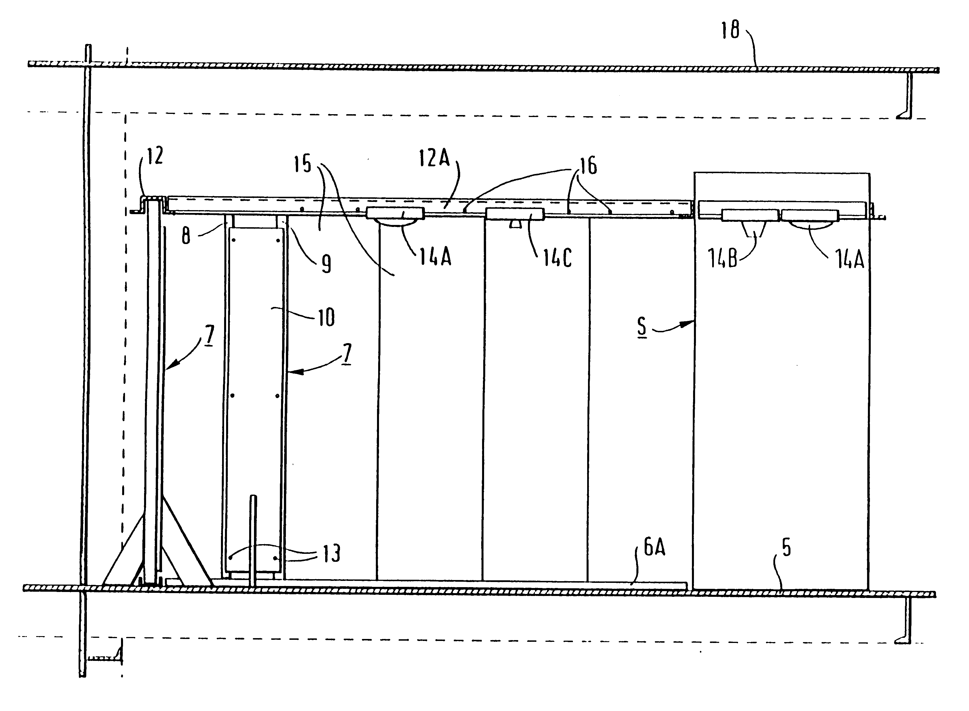 Method of installing ships cabin wall panels and a support for use in the method
