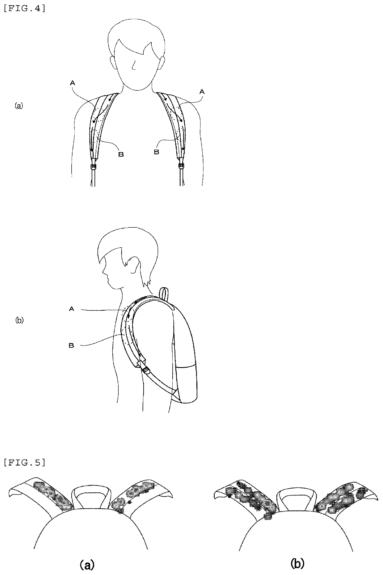 Shoulder straps for backpack and backpack provided with same