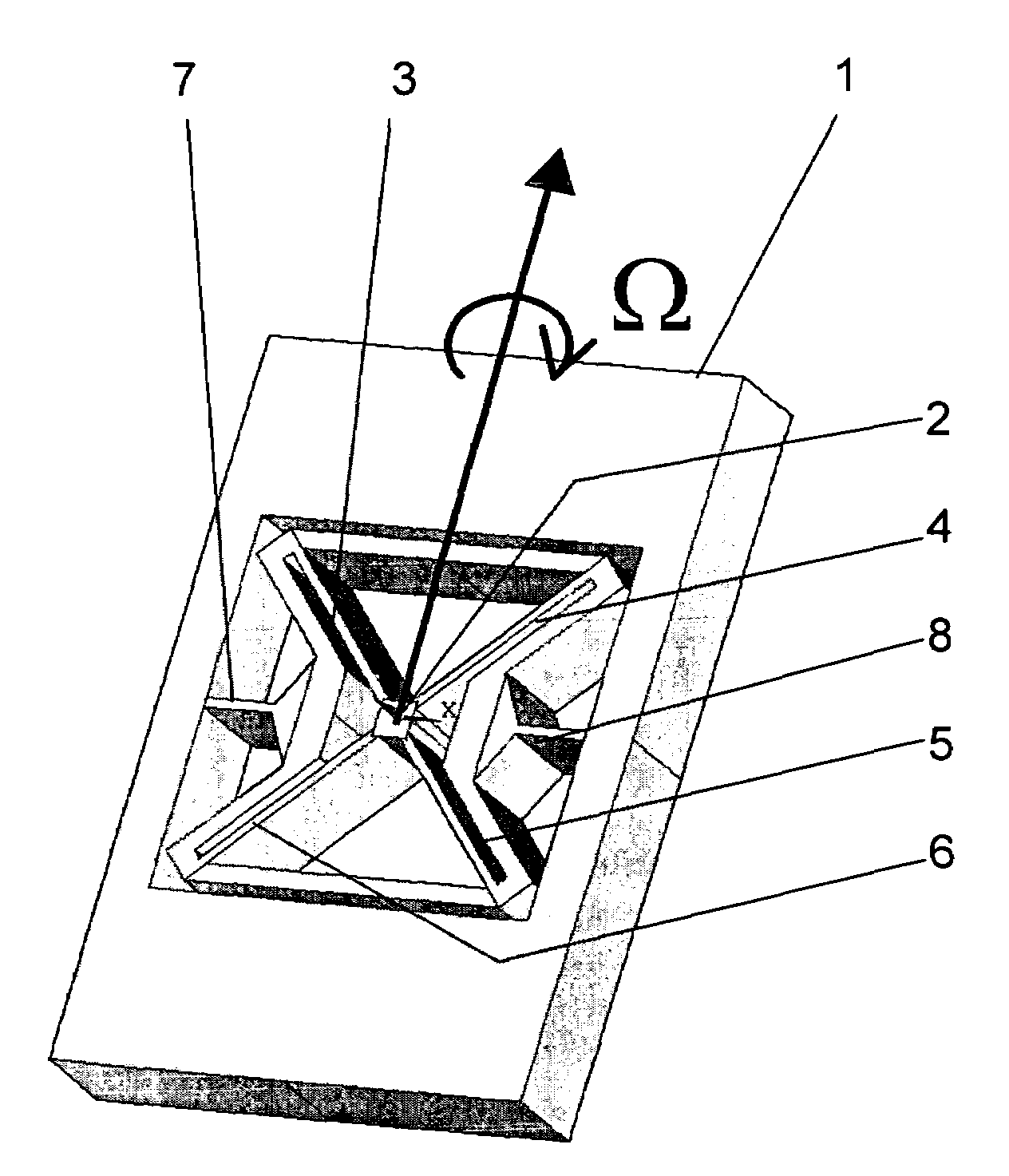 Oscillating micro-mechanical sensor of angular velocity