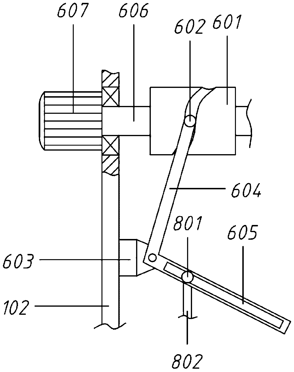 Shaking type feed screening machine based on cylindrical cam driving