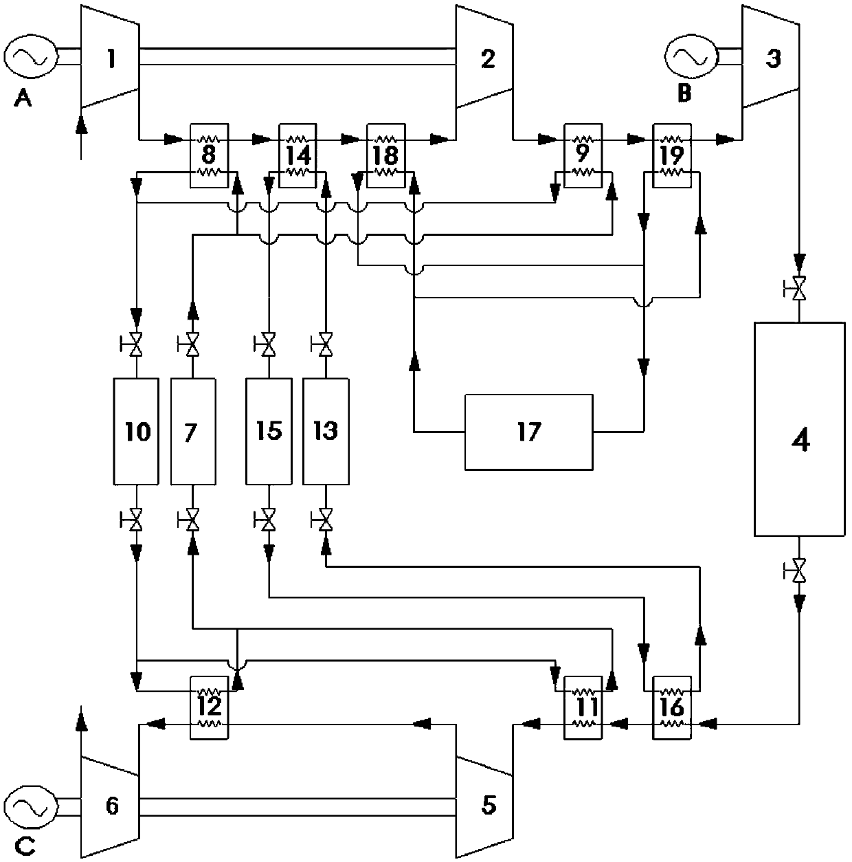 A 50mw adiabatic compressed air energy storage method