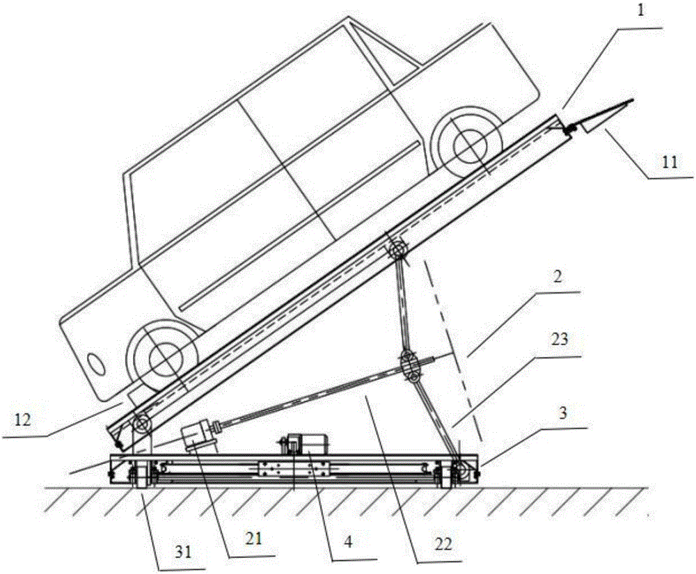 Parking device and parking method