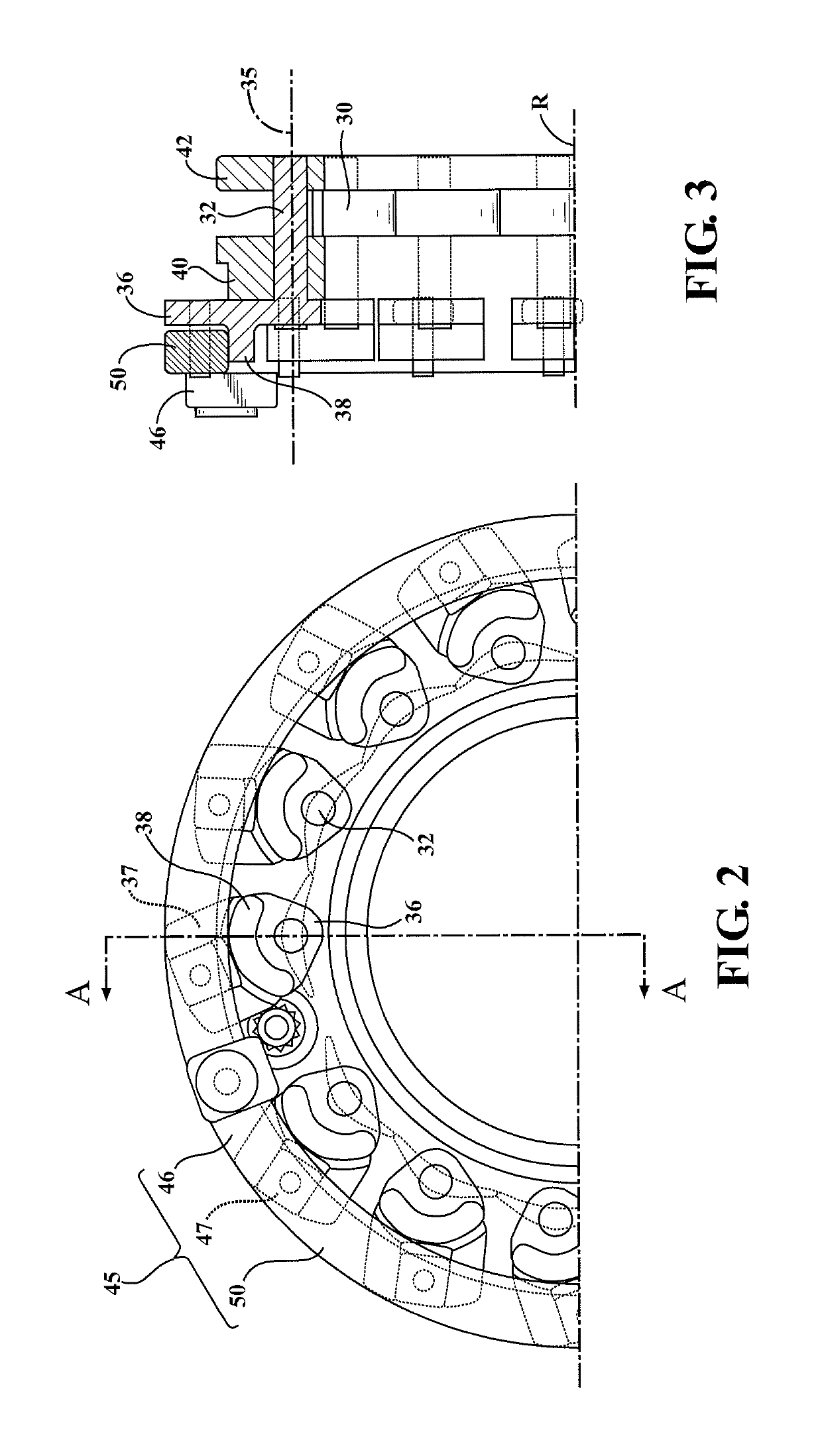 Adjustment ring damper