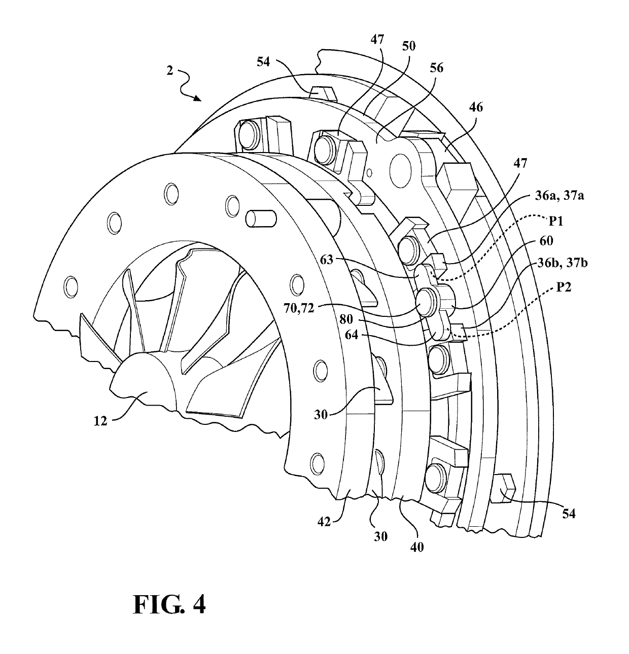 Adjustment ring damper