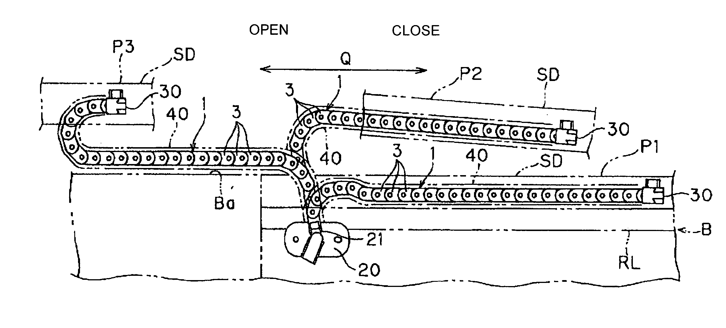 Cable guide and power supply apparatus for a vehicle slide door
