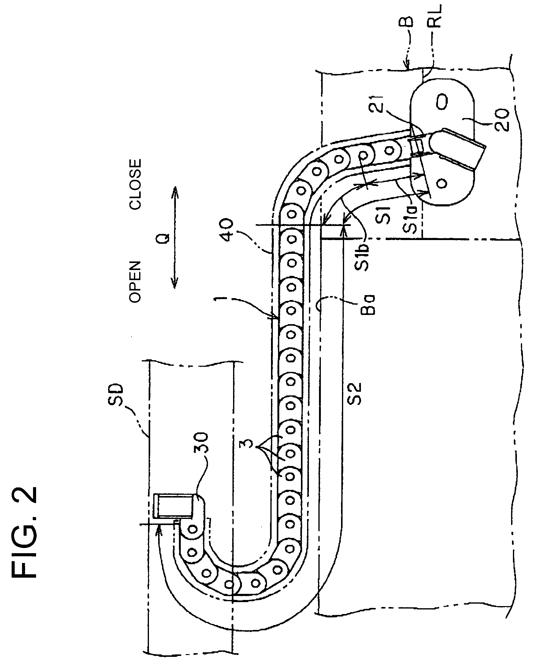 Cable guide and power supply apparatus for a vehicle slide door