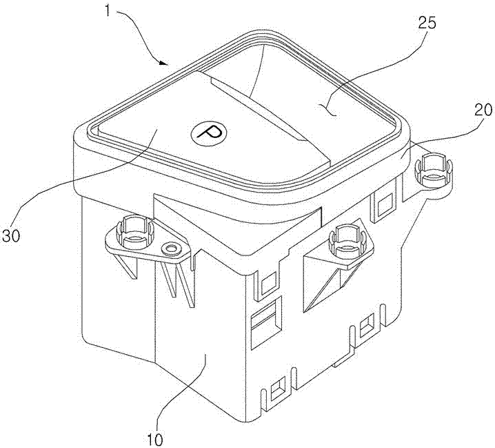 Automobile parking brake switch assembly