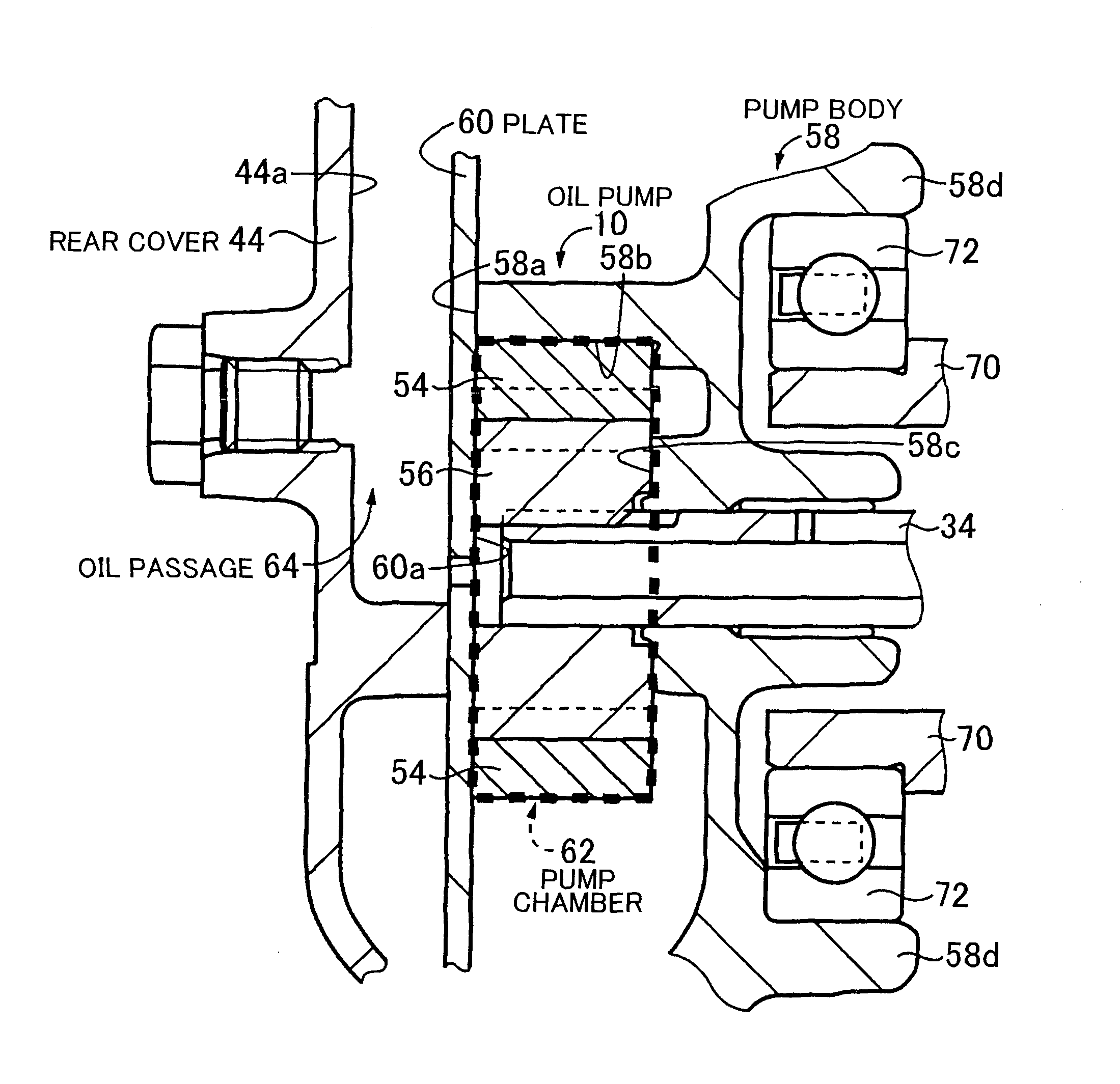 Oil pump for vehicle and vehicle with the same