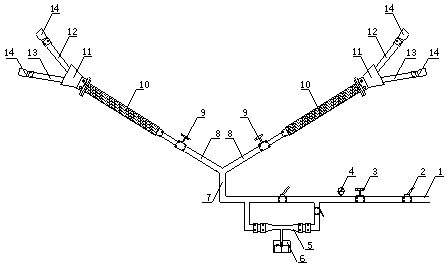 Self-adsorption air type foam dust suspension system for coal mining working face