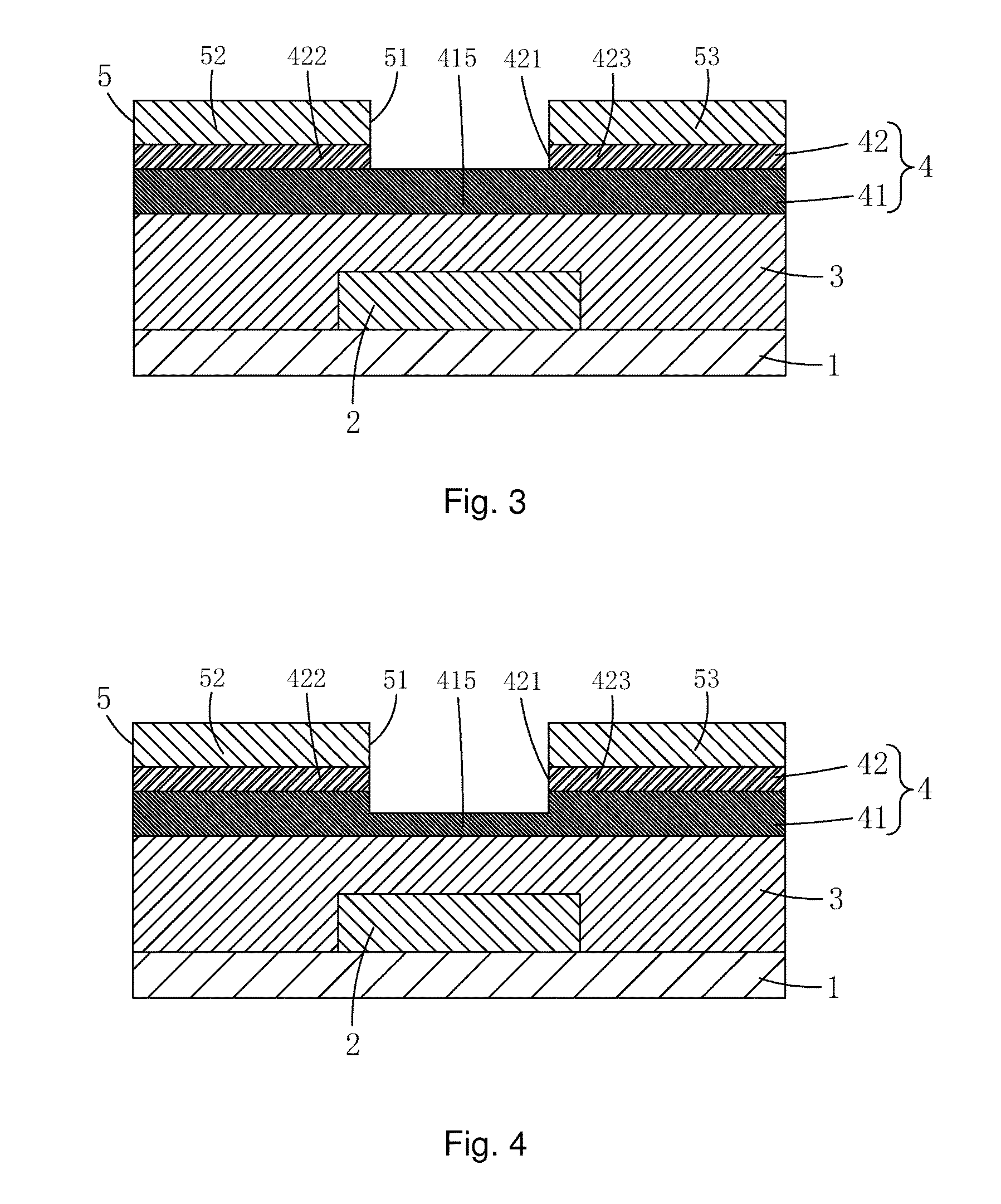 TFT substrate structure and manufacturing method thereof