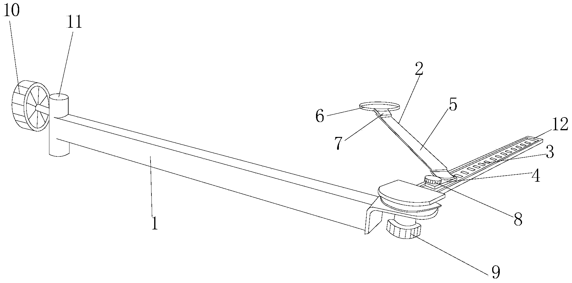 Adjustable supporting device for ophthalmic surgery