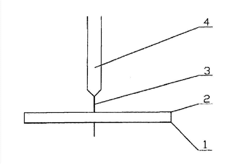 Method for applying laser drilling to sapphire slice drilling