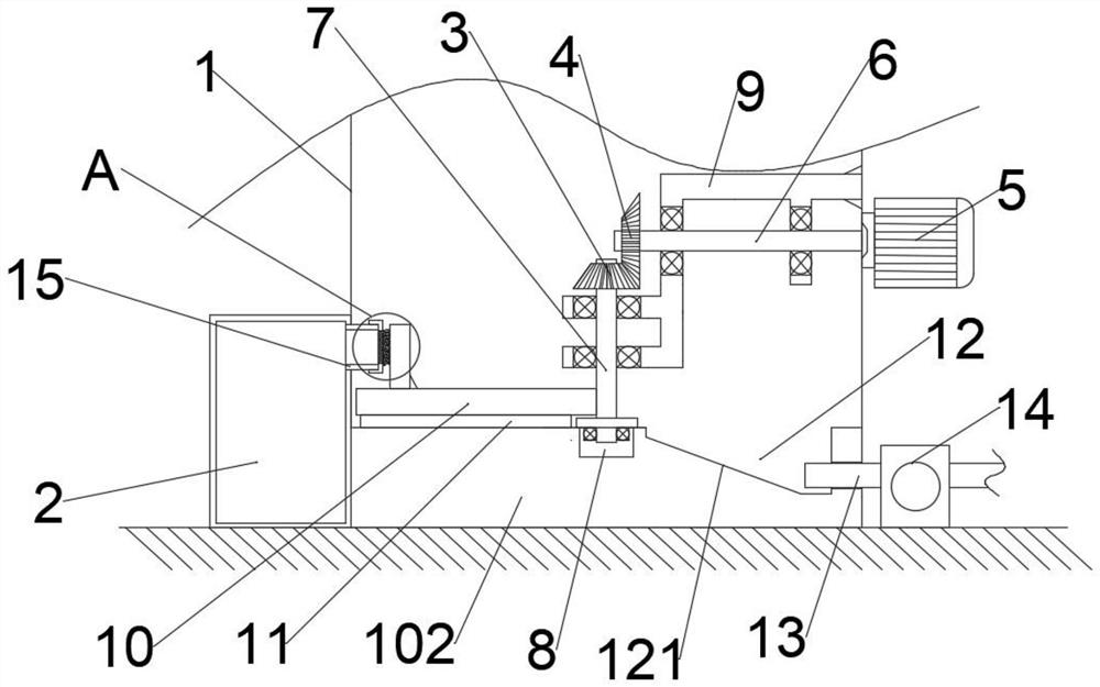 Energy-saving tail gas desulfurization and dust removal device