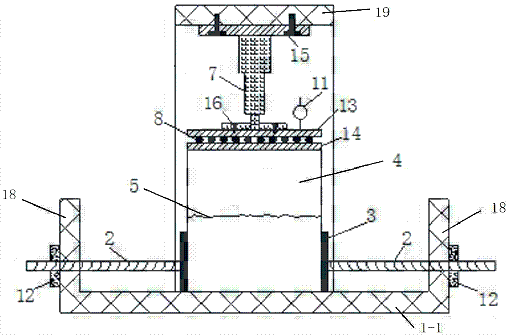 Rock mass structural surface shear test method and device
