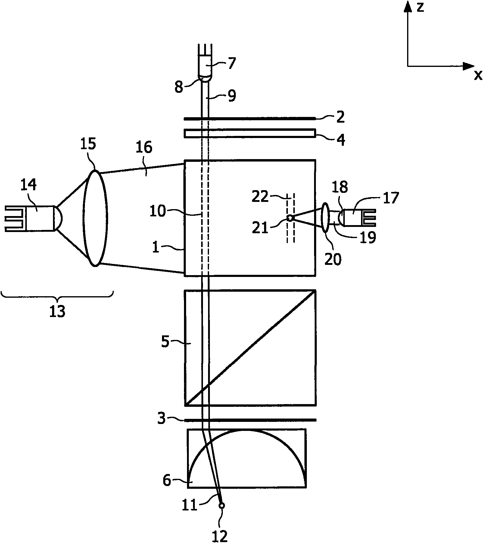 Method and device for generating a laser beam, a laser treatment device and a laser detection device