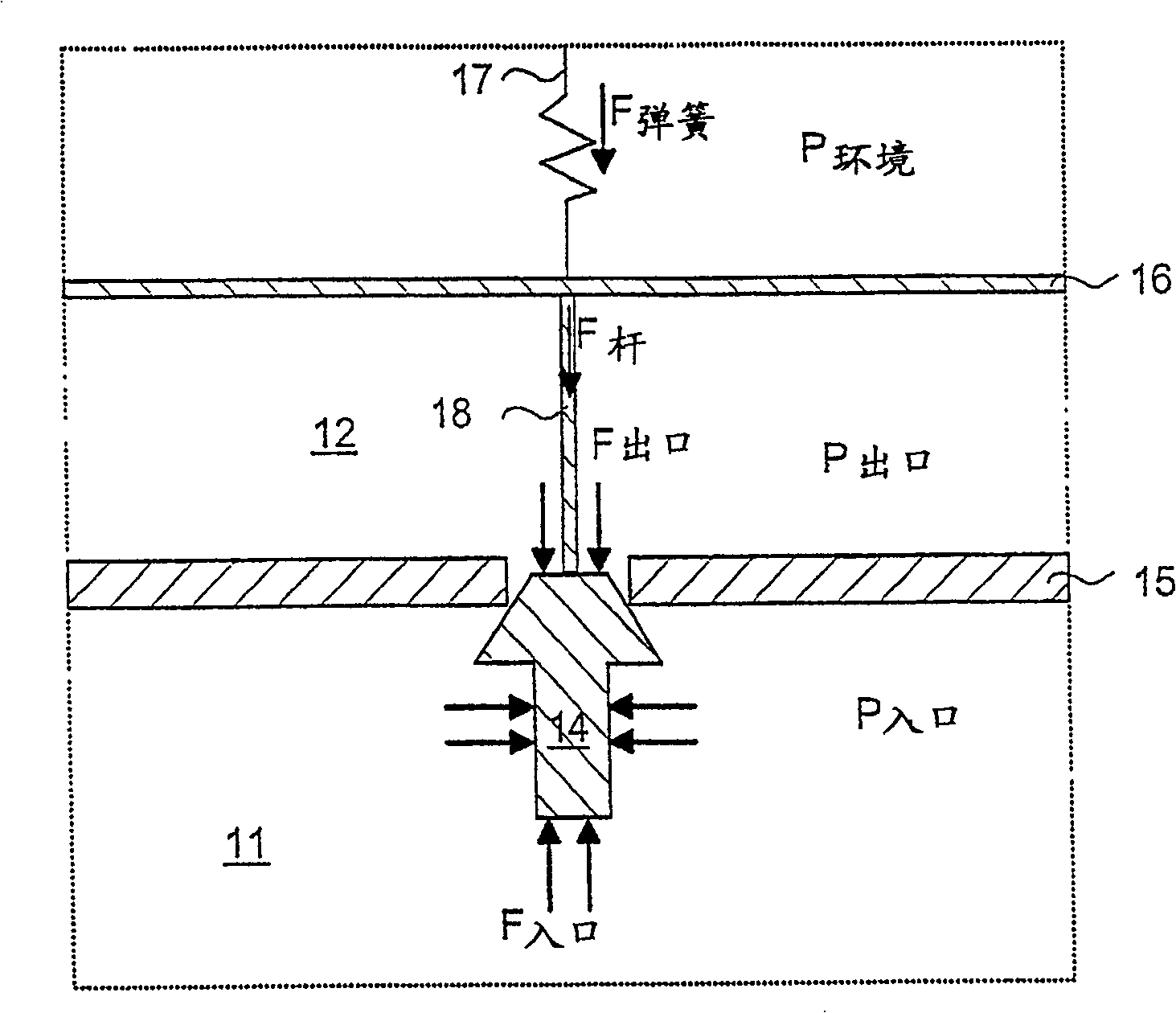 Balanced valve device and breathing apparatus comprising such valve device