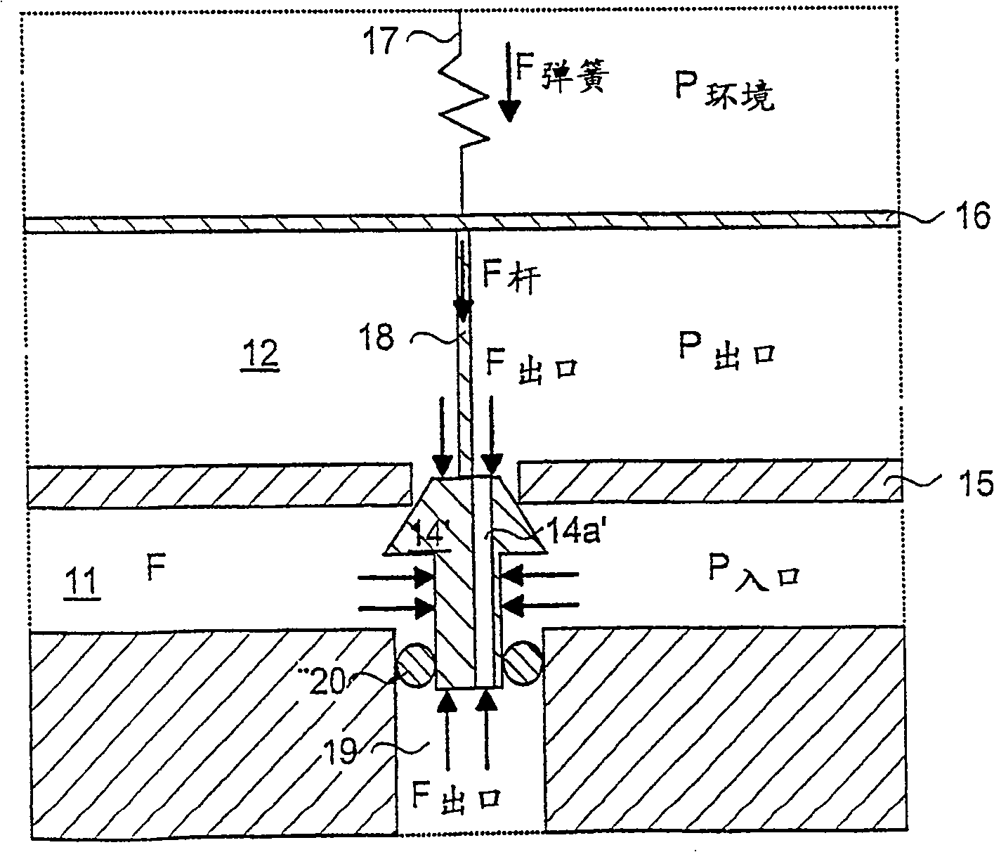 Balanced valve device and breathing apparatus comprising such valve device