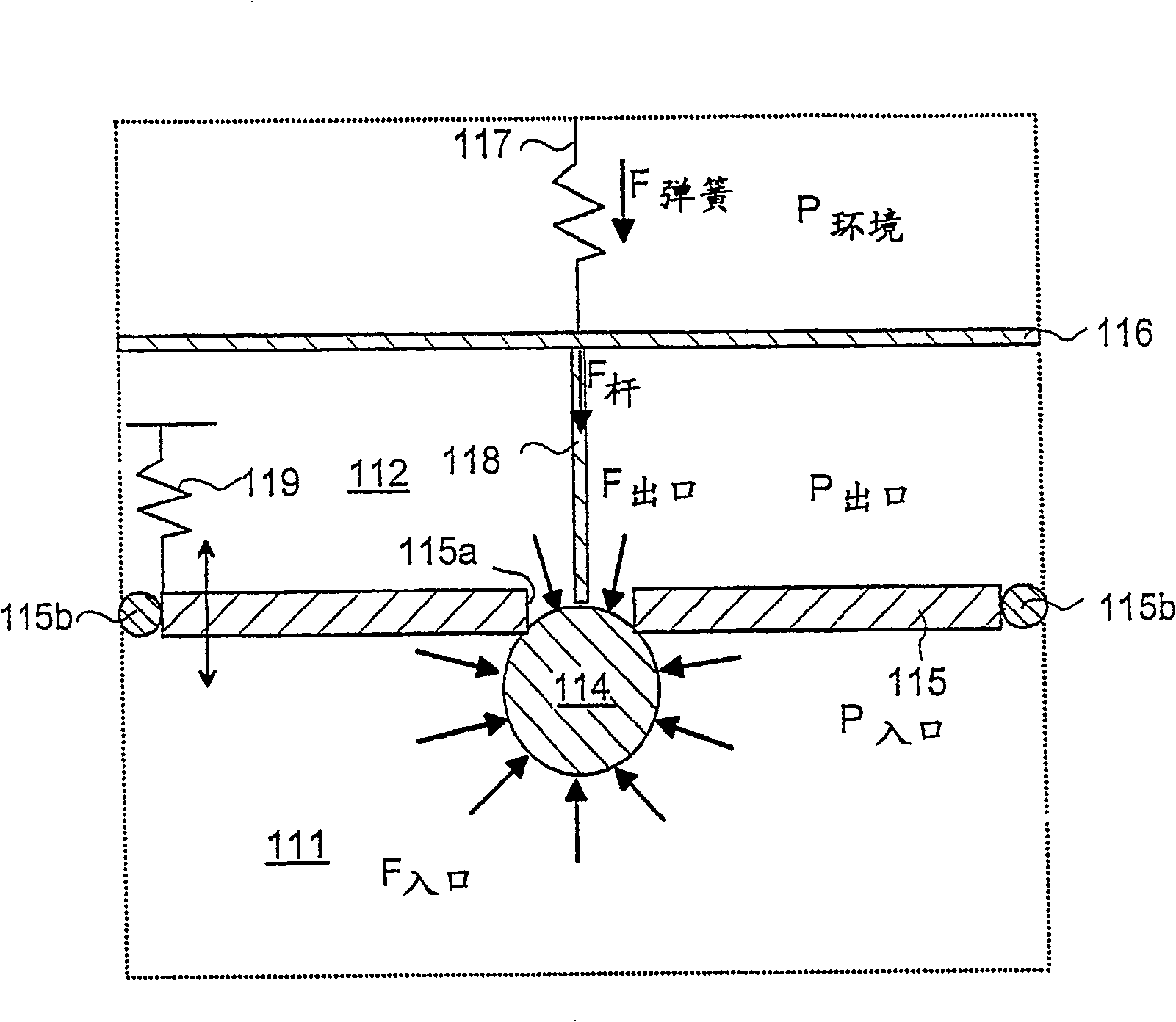 Balanced valve device and breathing apparatus comprising such valve device