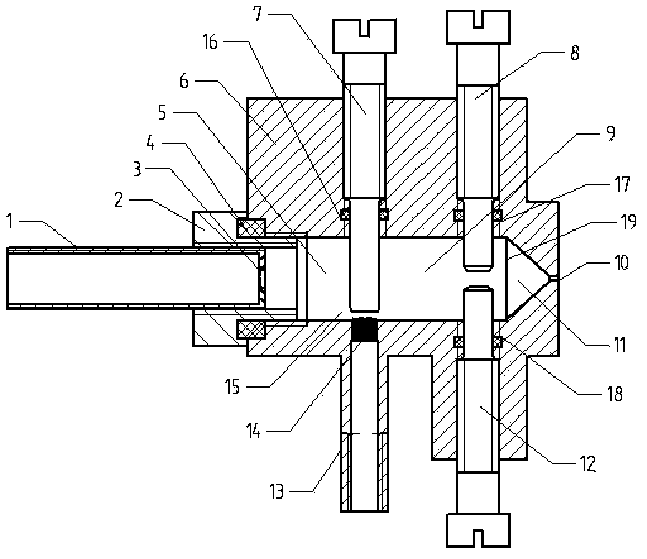 Flow pattern controllable type bubble atomizing nozzle