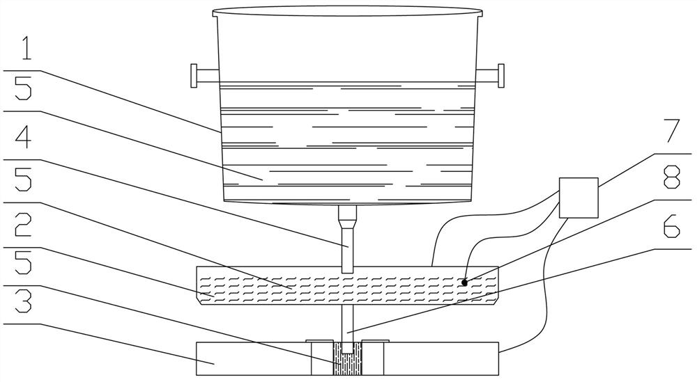 Automatic slag line changing system of slab caster based on molten steel temperature control