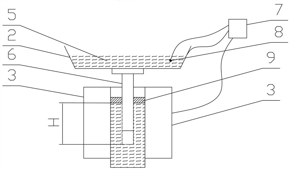 Automatic slag line changing system of slab caster based on molten steel temperature control