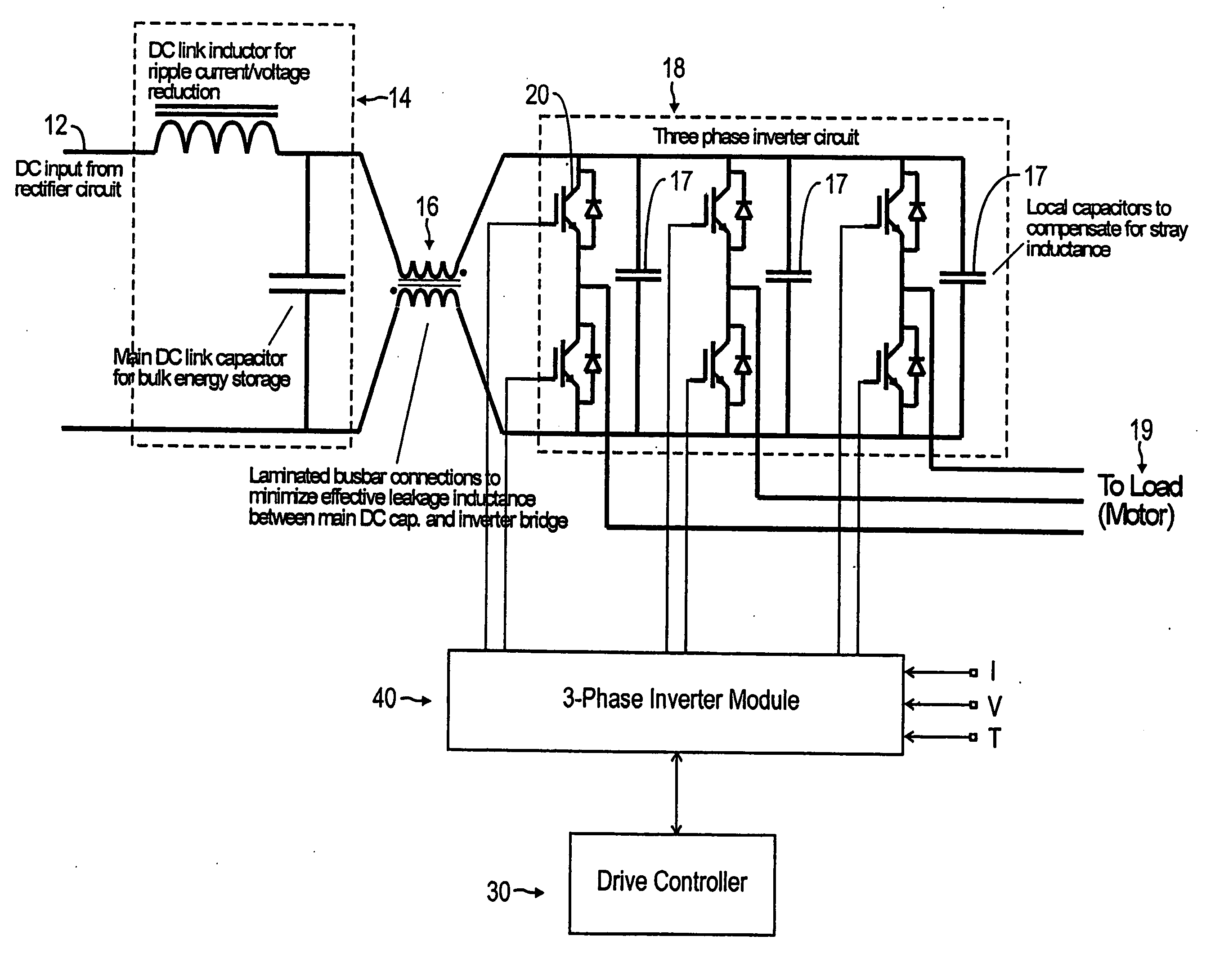 Adaptive gate drive for switching devices of inverter