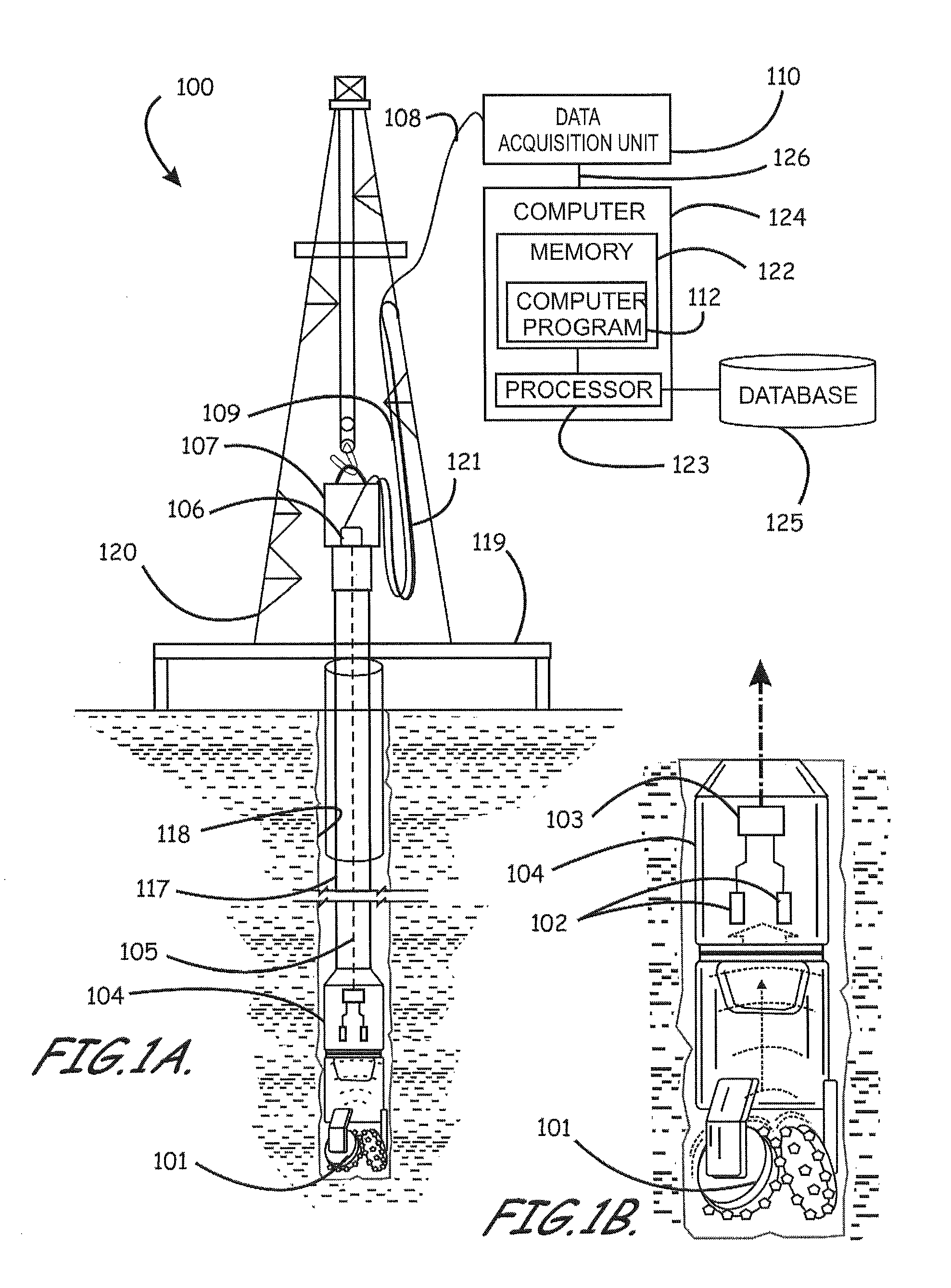 Apparatus, program product, and methods of evaluating rock properties while drilling using downhole acoustic sensors and a downhole broadband transmitting system