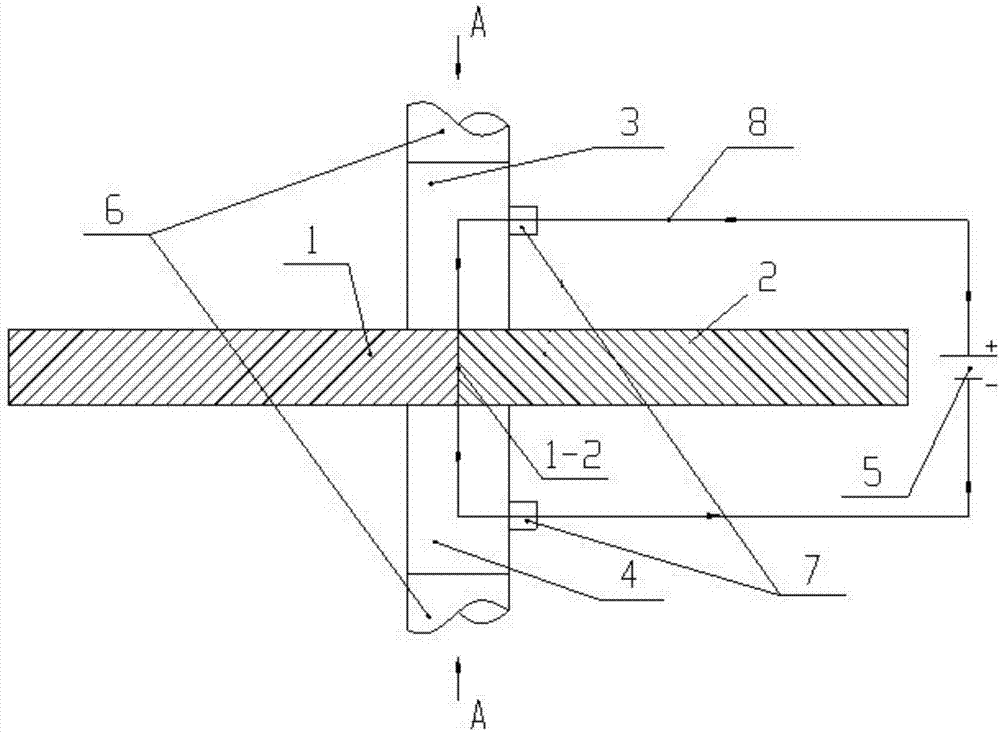 Resistor heat source-assisted composite double-shaft needle-free friction stir welding method