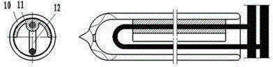 Split type solar water heating system with U-shaped tube heat collector and detachable enameled coil heat exchanger