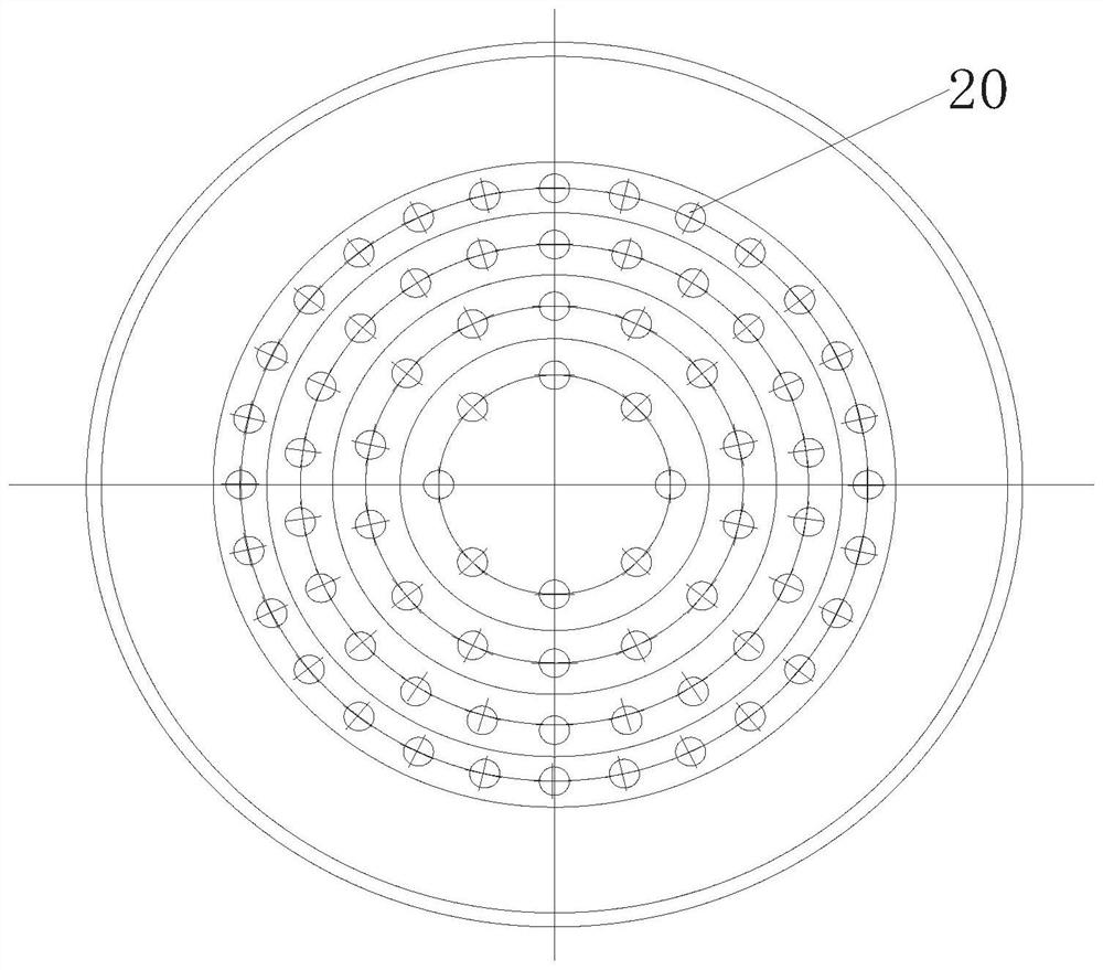 Spinneret plate for producing hollow suction and discharge filaments