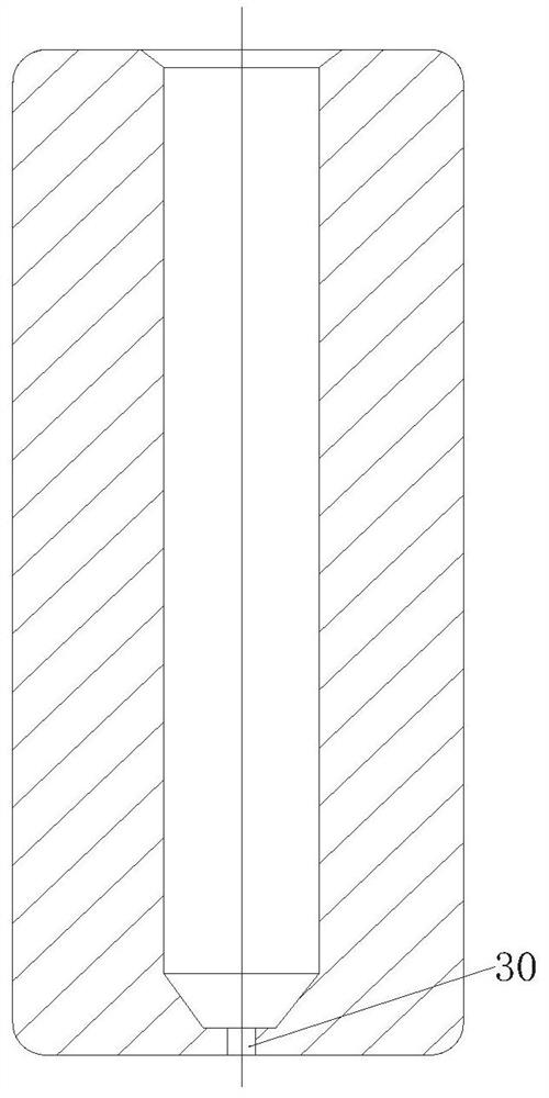 Spinneret plate for producing hollow suction and discharge filaments