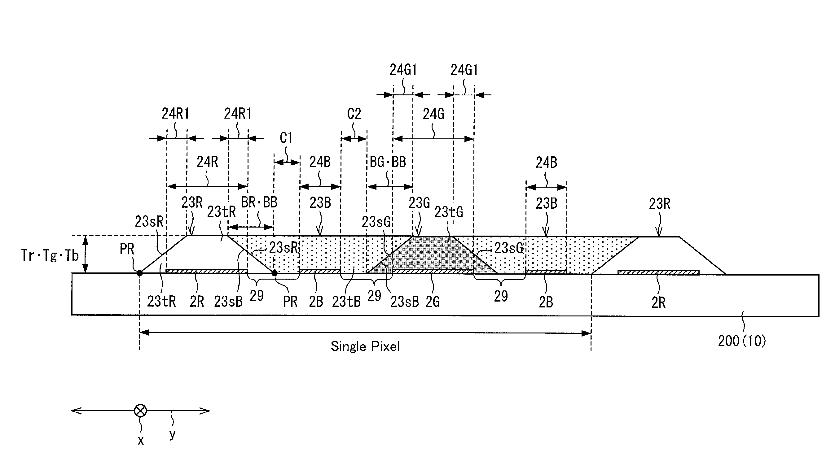 Substrate to which film is formed, method for production, and organic el display device