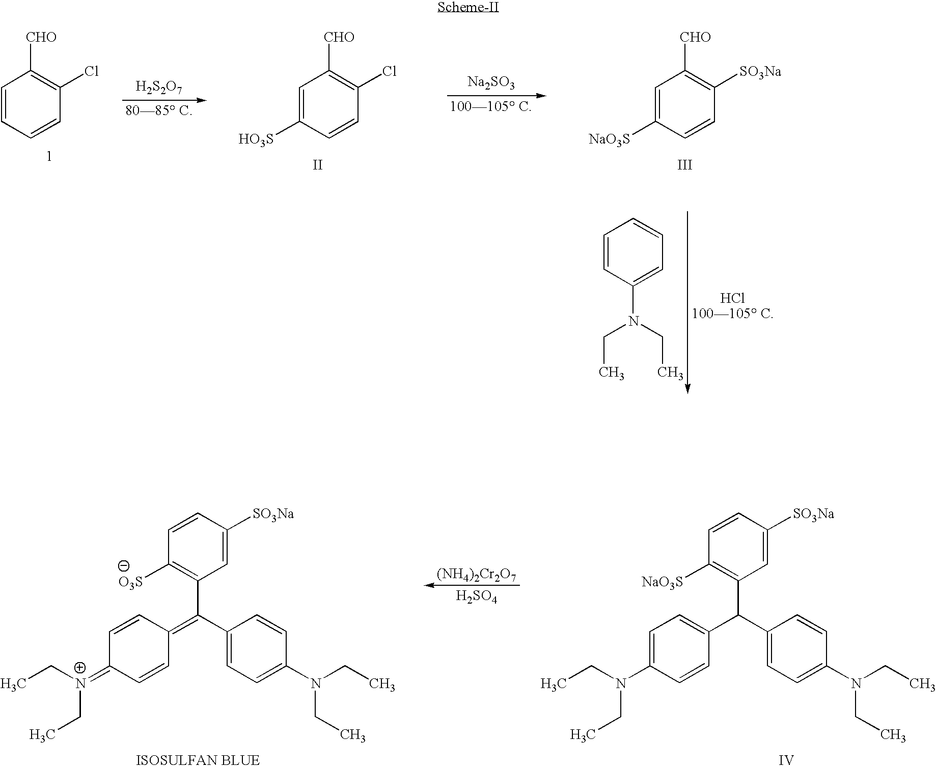 A process for the preparation of isosulphan blue