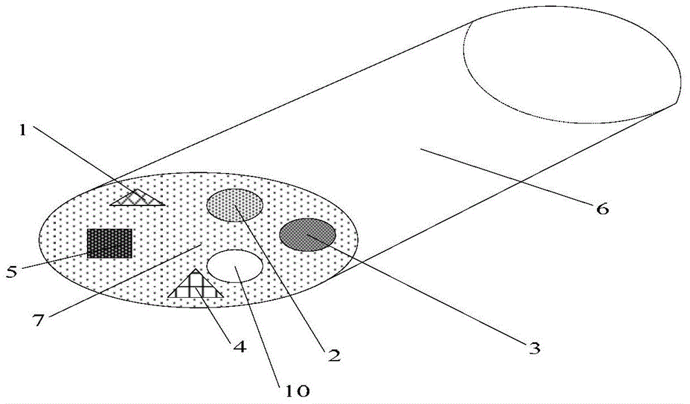 Sheet-like anti-counterfeiting material and paper containing sheet-like anti-counterfeiting material