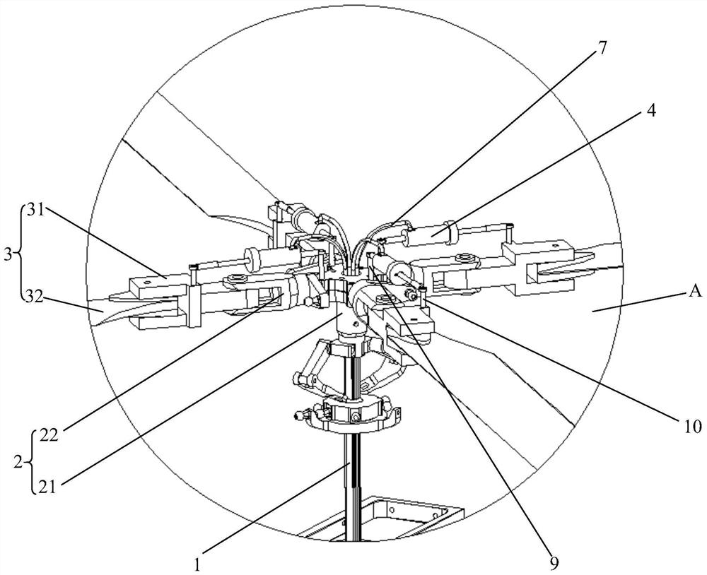 Automatic rotor wing folding system for tandem double-rotor-wing helicopter