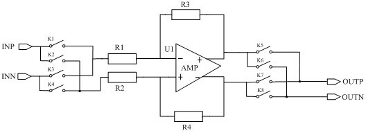 Application of programmable chopping gain amplifier to electric energy metering chip