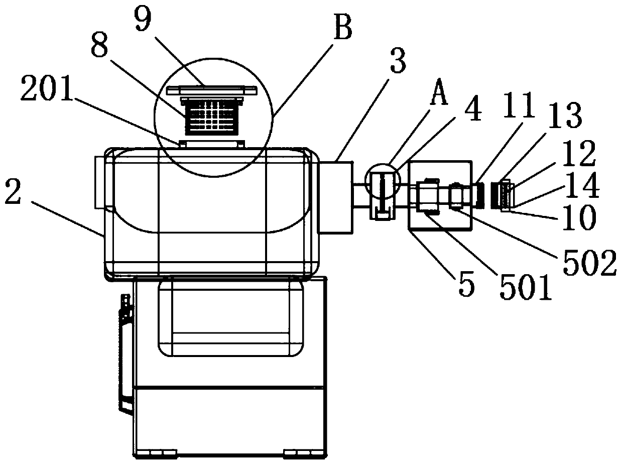 General gasoline engine with tail gas treatment device