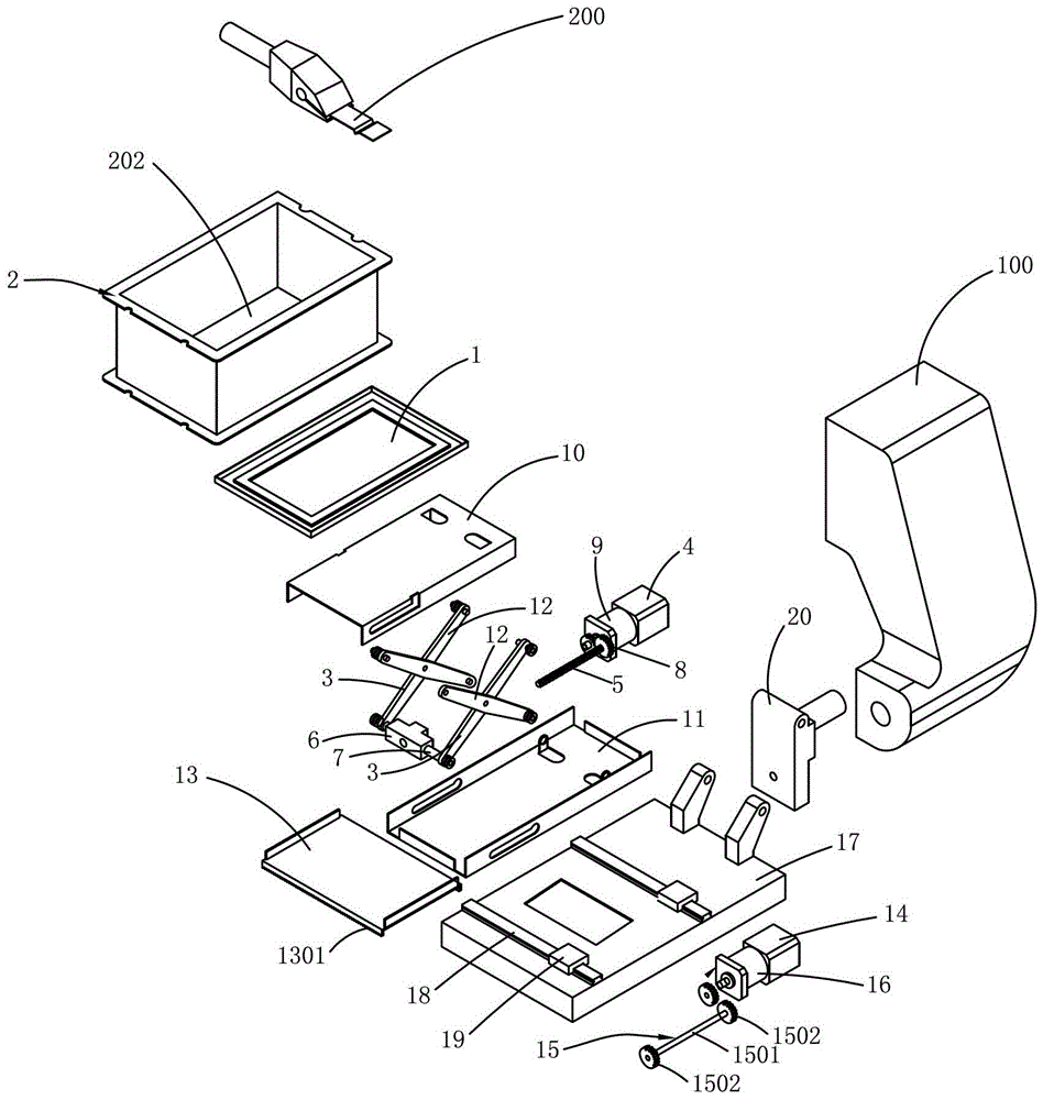 Precise and automatic noodle feeding device for knife-cut noodle robot and its noodle push control method