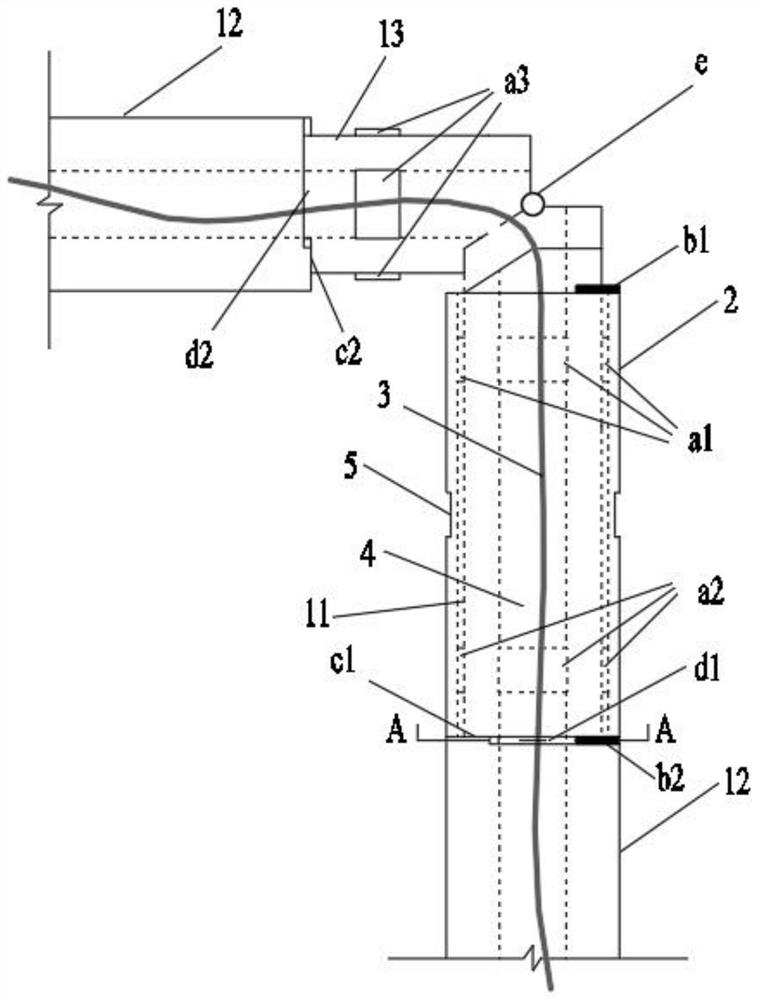 Cable probe rod reliability connecting rod device