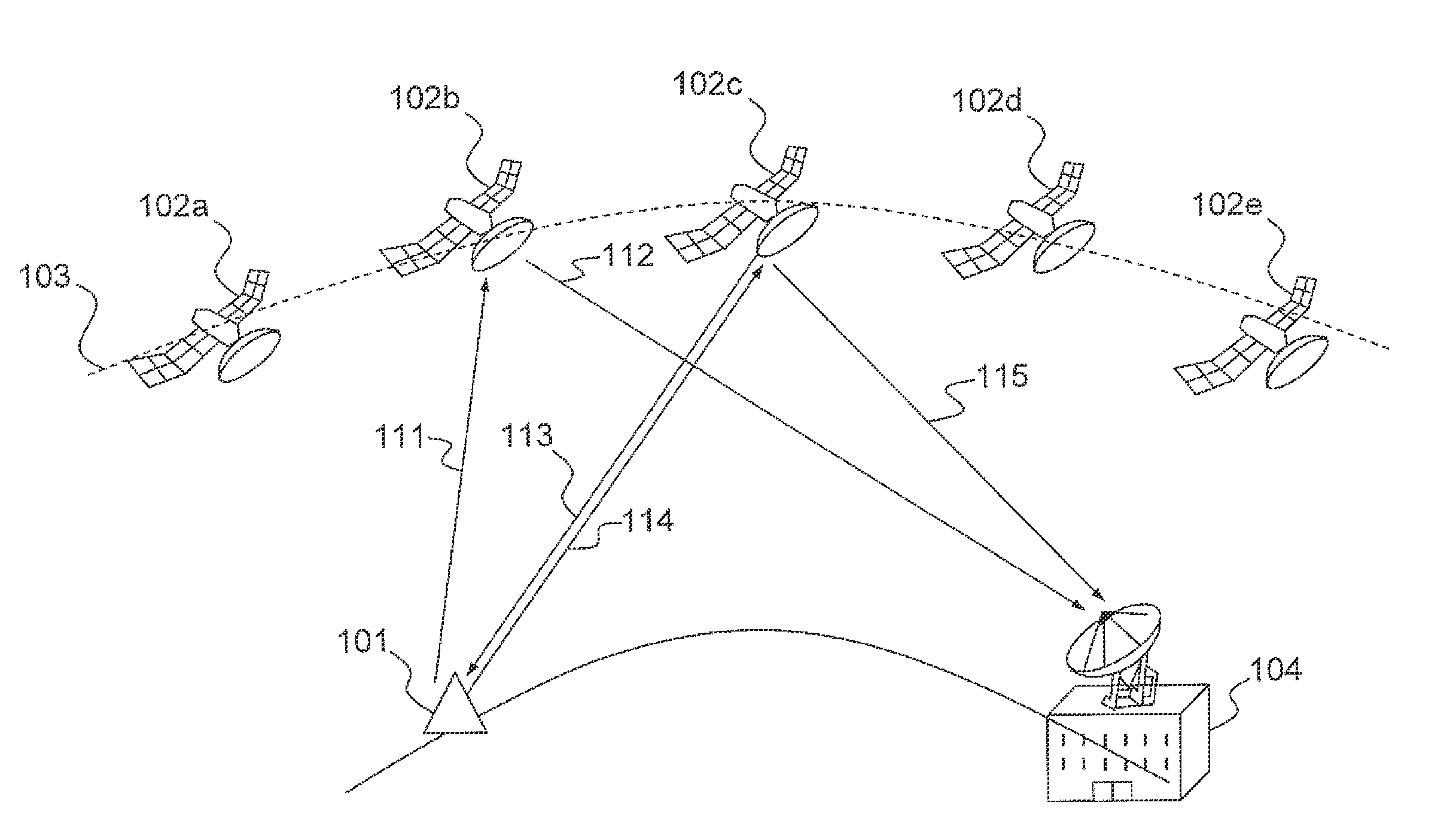 Method and system for the geolocation of a radio beacon in a search and rescue system