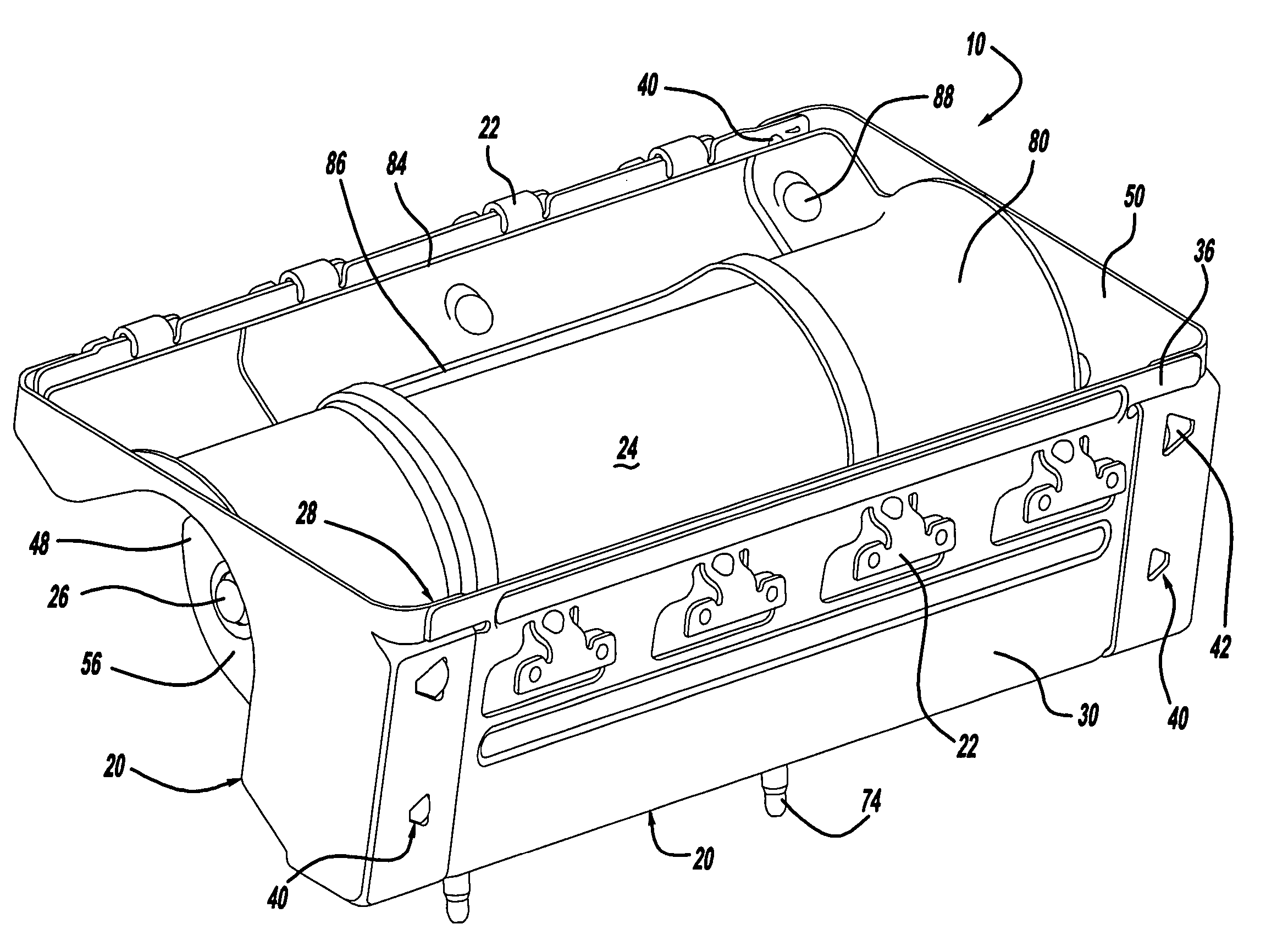 Airbag module canister