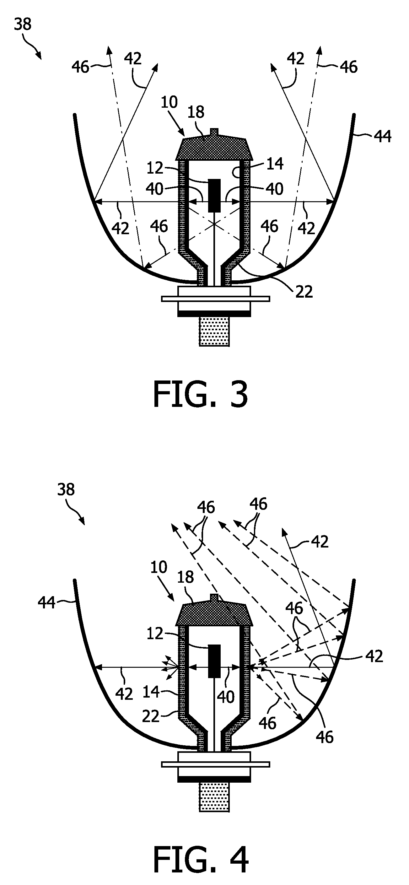 Lamp for a headlight of a motor vehicle